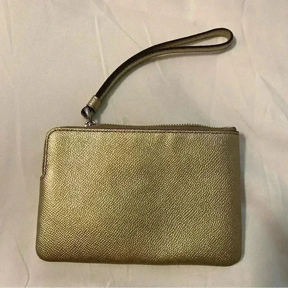 Coach Gold Wristlet